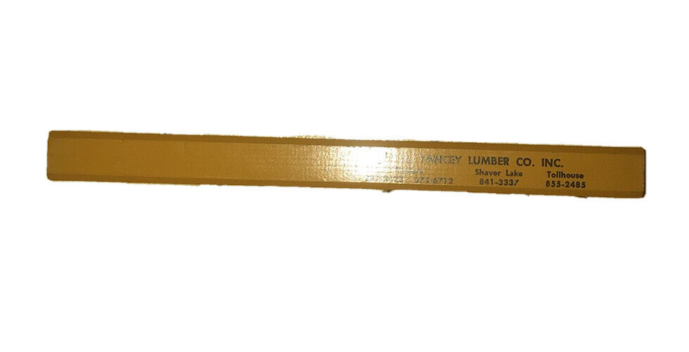 1950’s *New* E. B. Yancy Lumber Co. Inc. Shaver Lake California Madera Lg Pencil