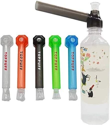 5 Packs Random Colors Portable Hookah  Bottle  Water Glass Bong Filer