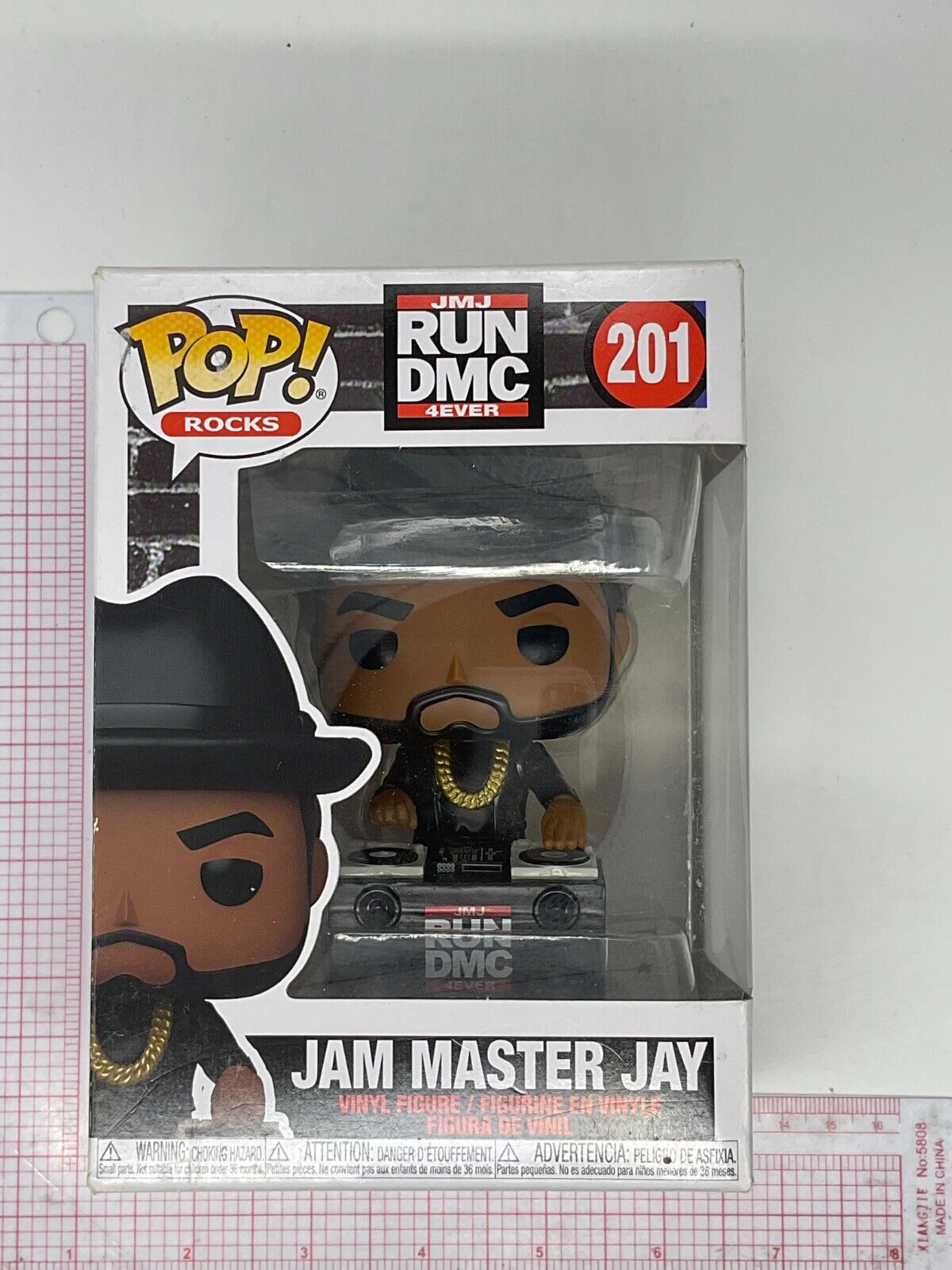 Funko POP Rocks Run DMC Jam Master Jay #201 Vinyl Figure SEE PICS B03