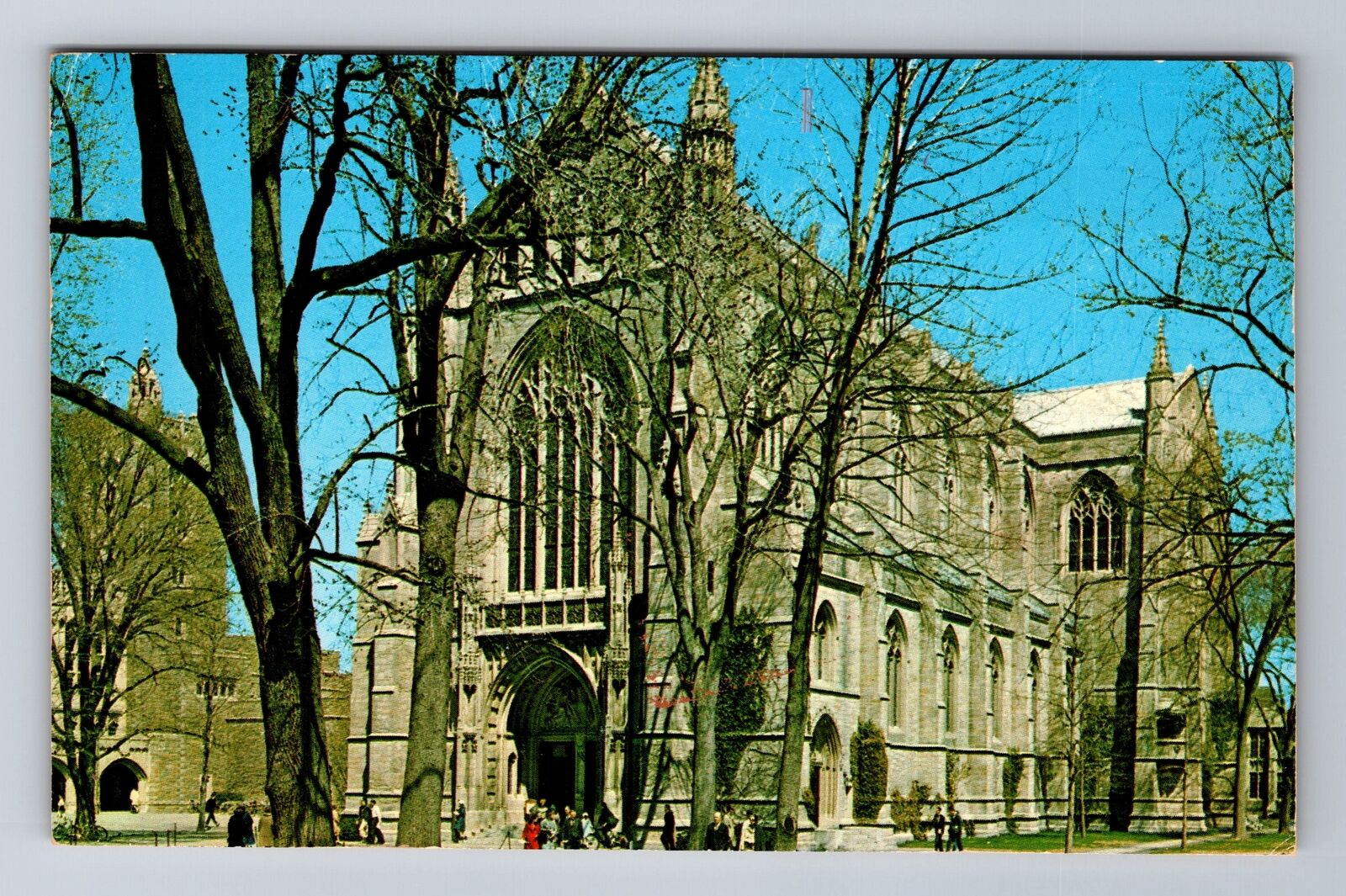 Princeton NJ-New Jersey, Historic University Chapel, Antique Vintage Postcard