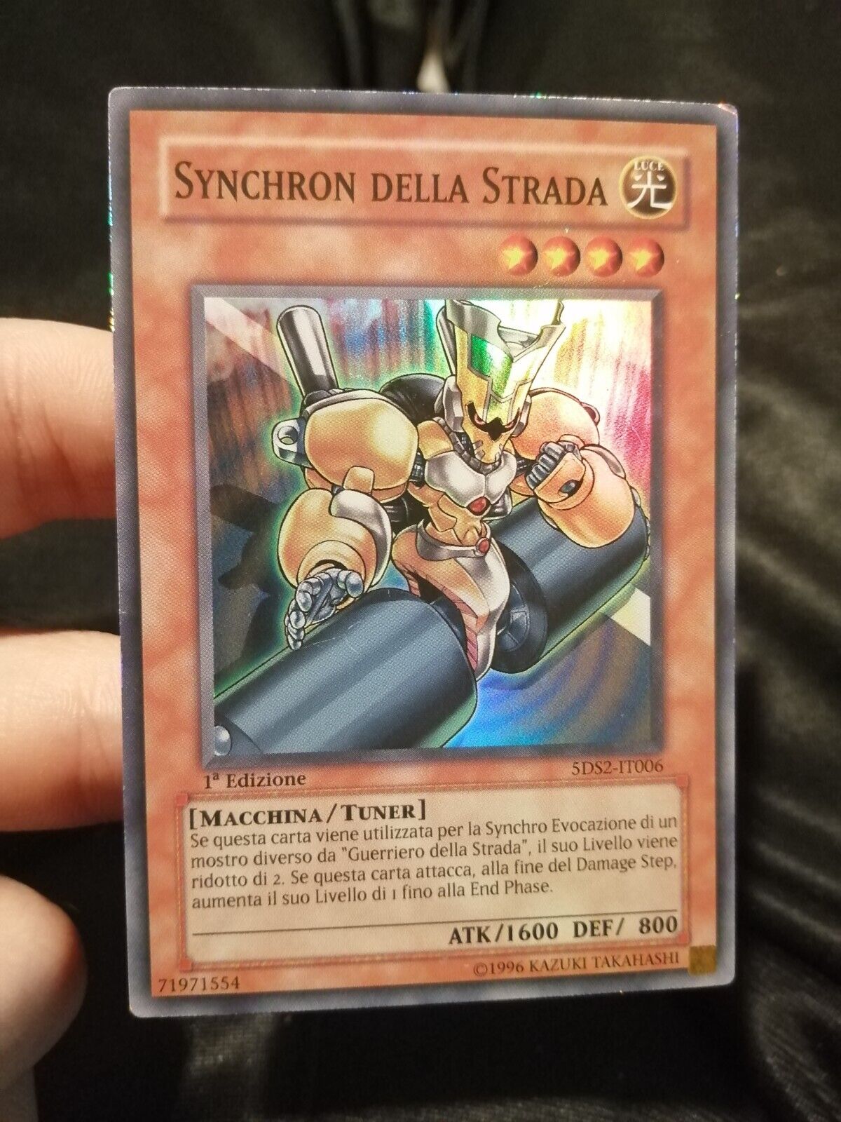 Yugioh Synchron Road Card 5DS2-IT006 Super Rare 1st Edition ITA