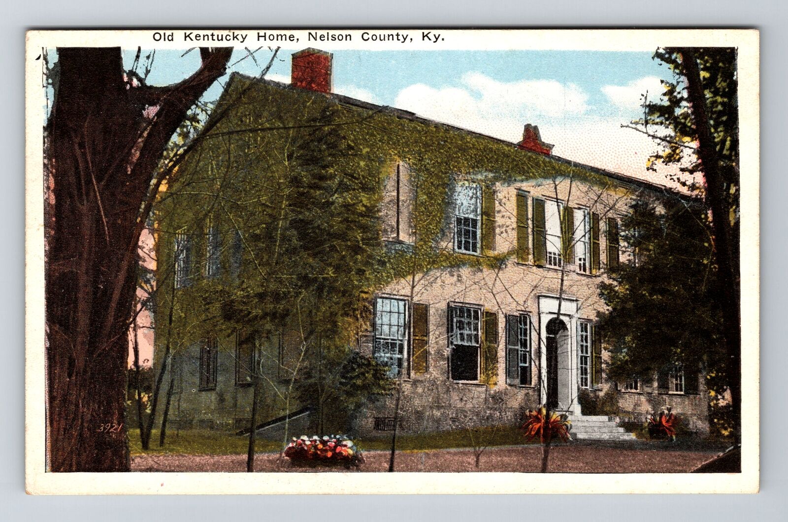 Nelson County KY-Kentucky, Old Kentucky Home, Vintage Postcard
