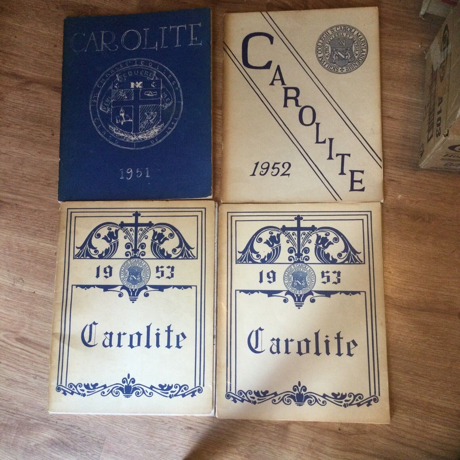 St. Charles College  Yearbooks 1951-1953 Catonsville, Maryland