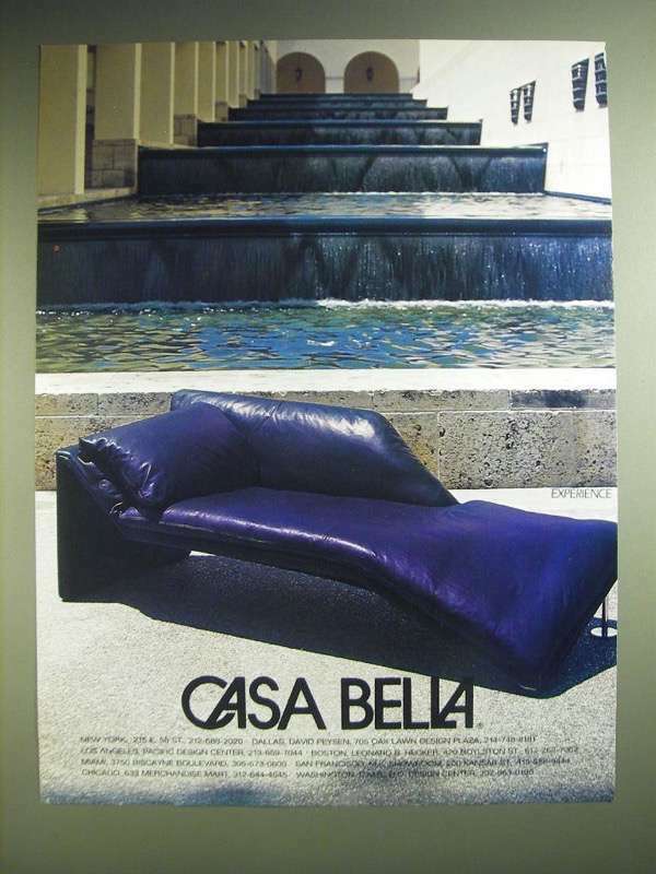 1985 Casa Bella Sofa Ad - Casa Bella