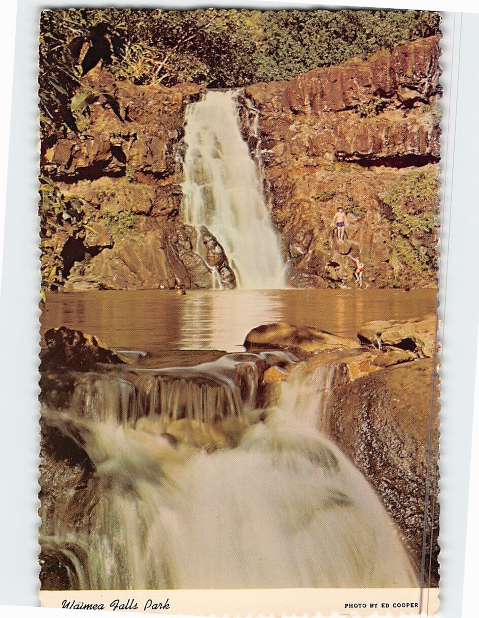 Postcard Waimea Falls Park Northshore Oahu Hawaii USA