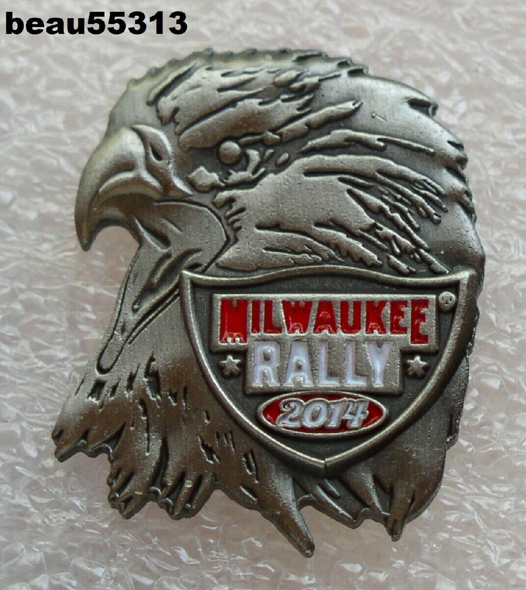 ⭐2014 MILWAUKEE WISCONSIN HARLEY RALLY COLLECTIBLE VEST JACKET HAT PIN