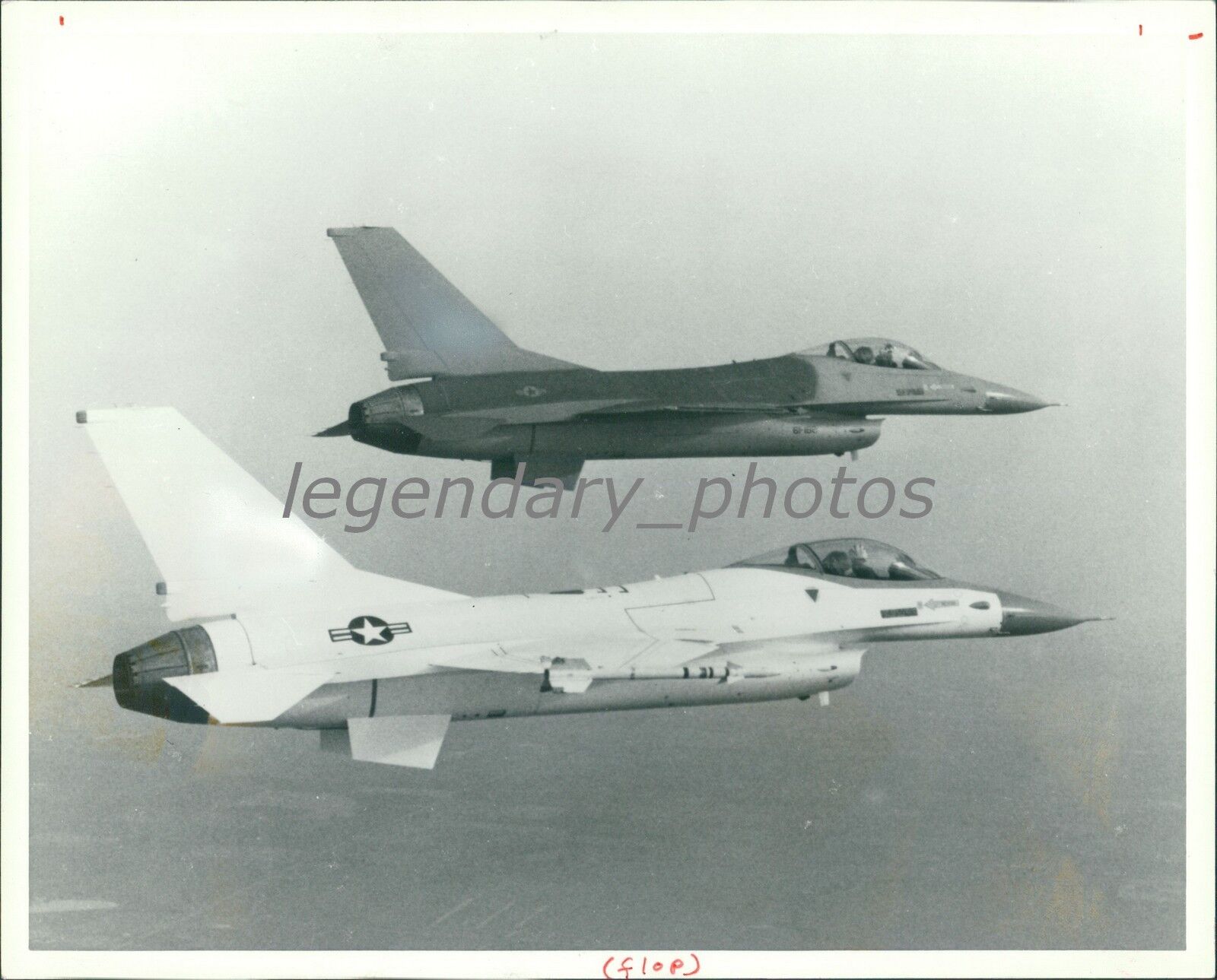 1982 US Air Force F-16 Fighter Planes Original News Service Photo