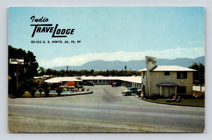 Indio Travel Lodge California Coachella Valley Postcard