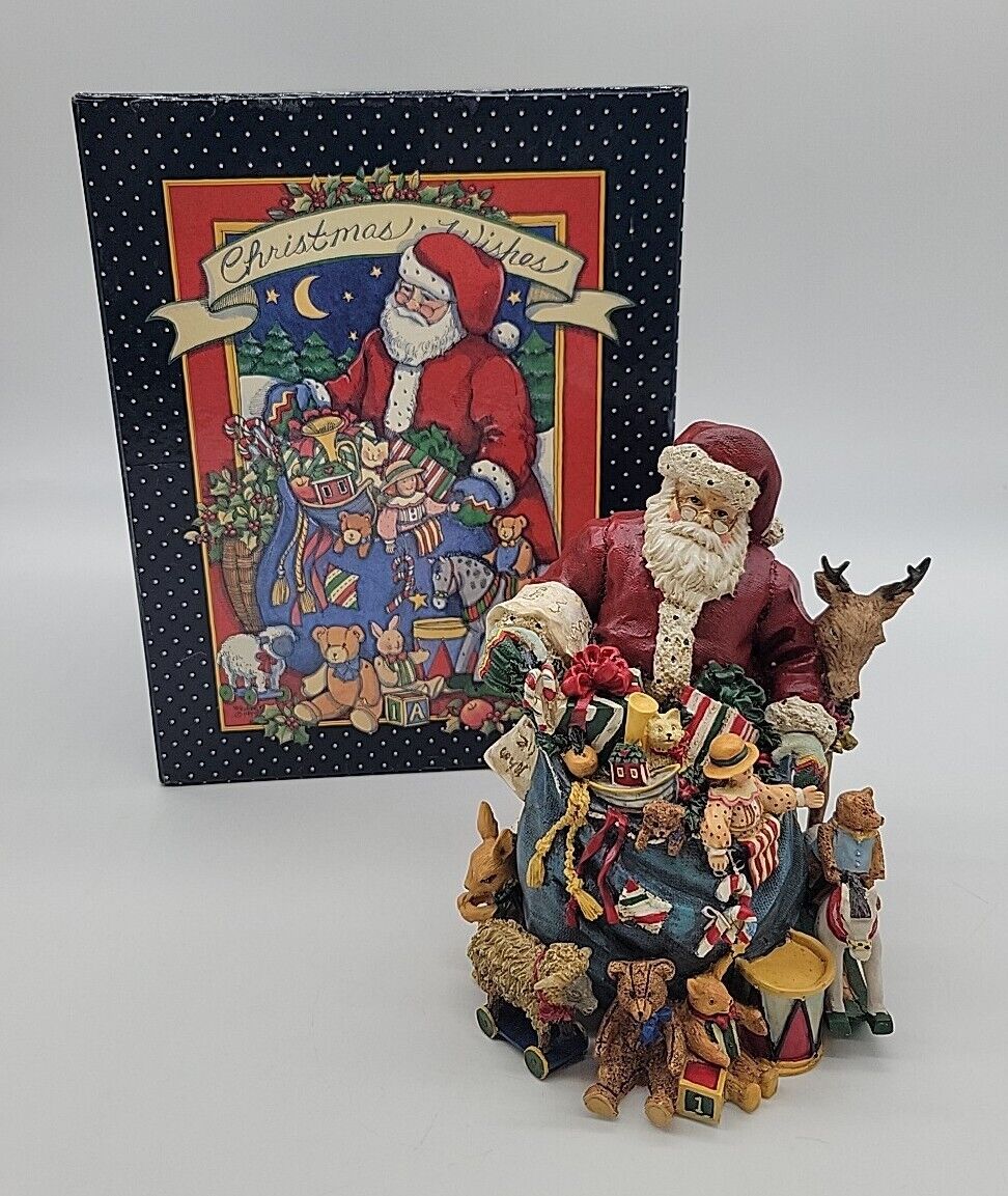 Vtg Lang & Wise Susan Winget Santas Toy Pack Figurine Second Edition 1998 w/ Box