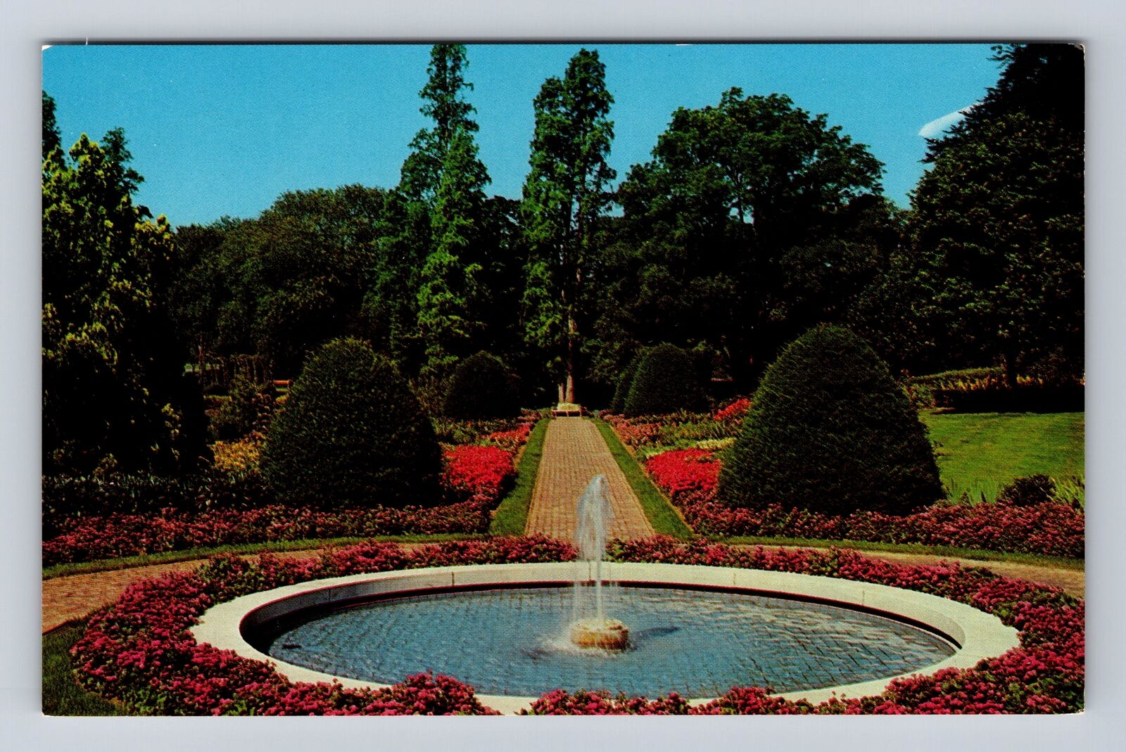 Kennett Square PA-Pennsylvania, Longwood Gardens, Fountain, Vintage Postcard