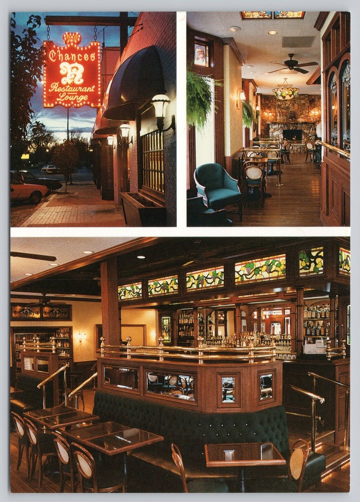 Chances R Resutaurant & Hob Nob Lounge, York NE Nebraska Continental Postcard
