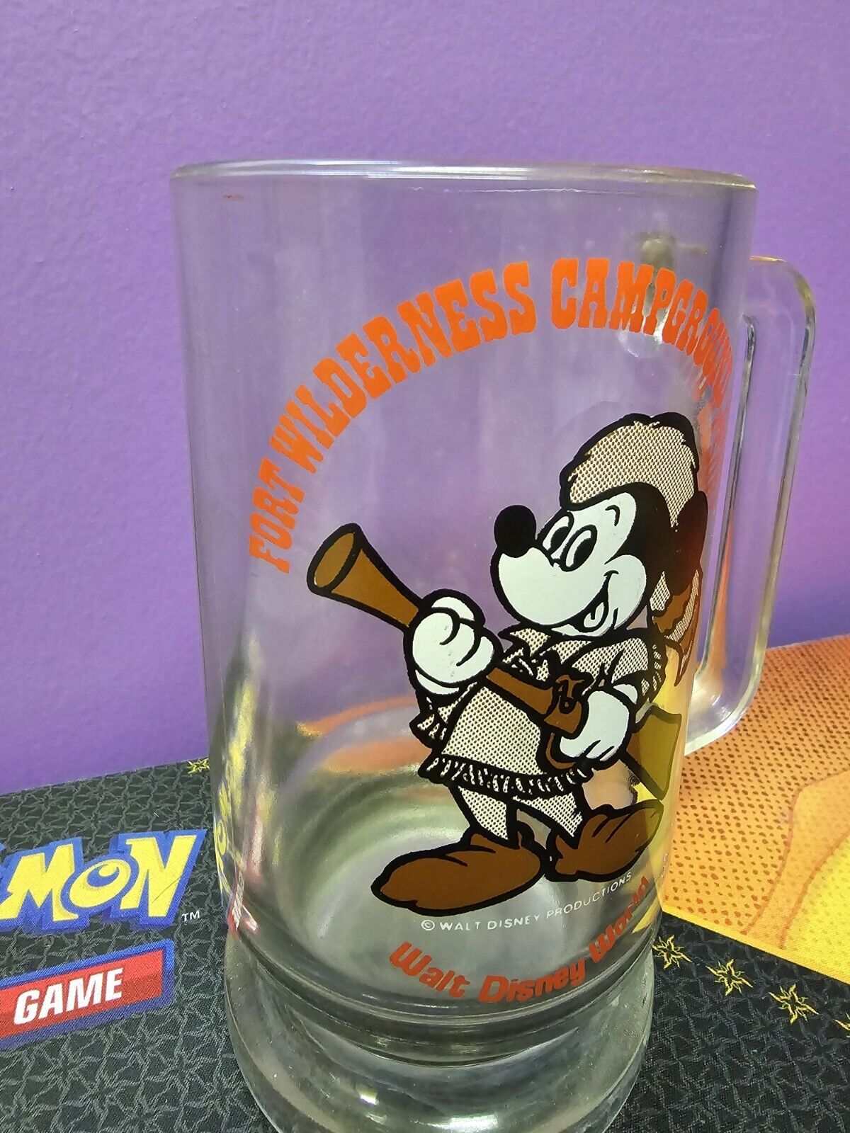 Rare Scarce 1970s FORT WILDERNESS CAMPGROUND RESORT BEER MUG Mickey Mouse 