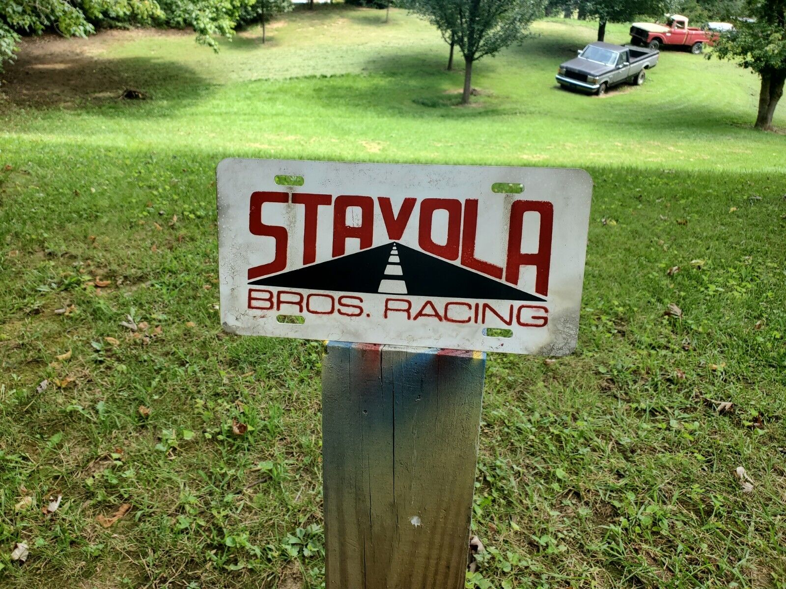 Stavola Brothers Racing Speed Shop Booster Plate Tag 1980\'s Vintage Look Nascar