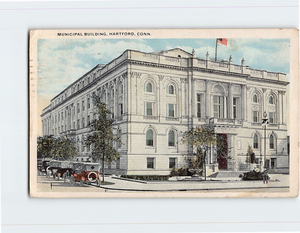 Postcard Municipal Building, Hartford, Connecticut