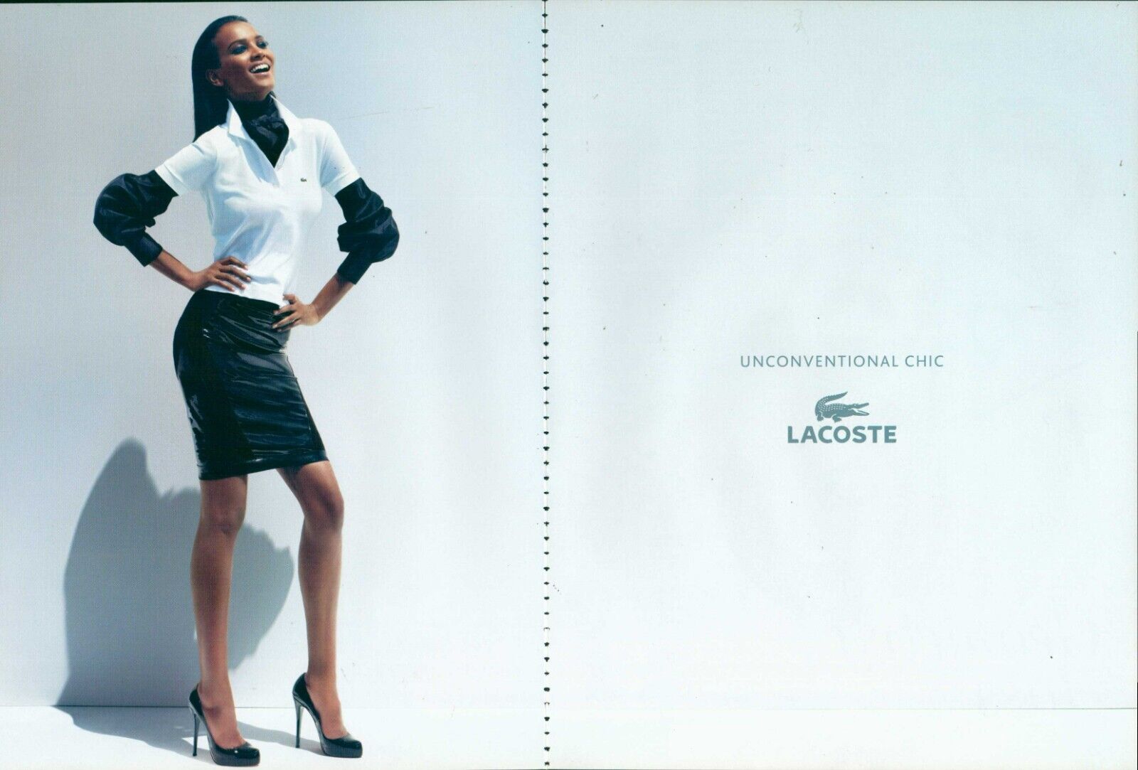 LACOSTE Footwear Magazine Print Ad Advert  long legs high heels shoes 2011