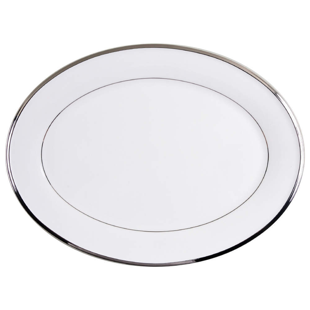 Lenox Solitaire White Oval Serving Platter 5442224