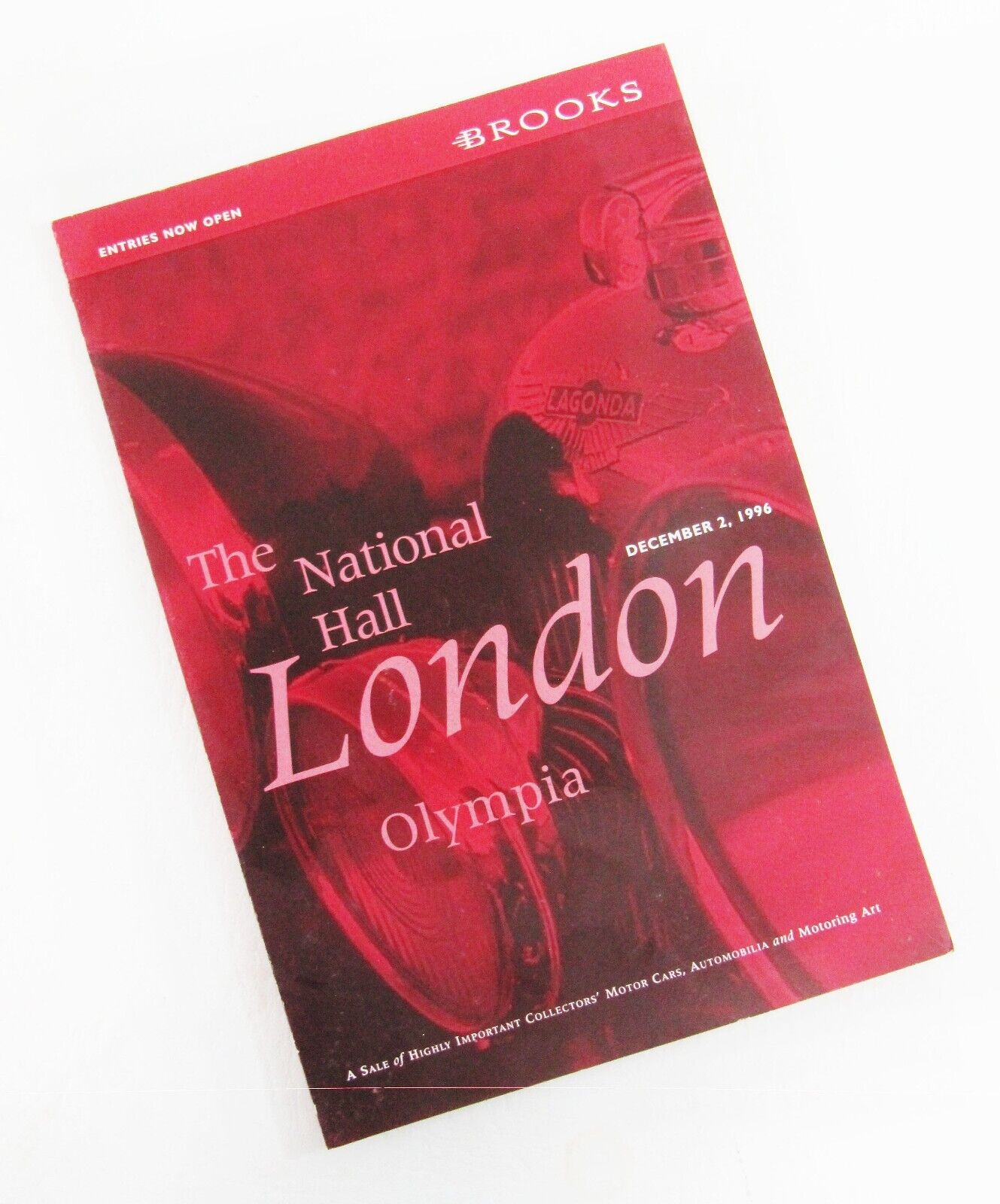 1996 Brooks National Hall Olympia, London Sale 49 Auction Catalogue Supplement