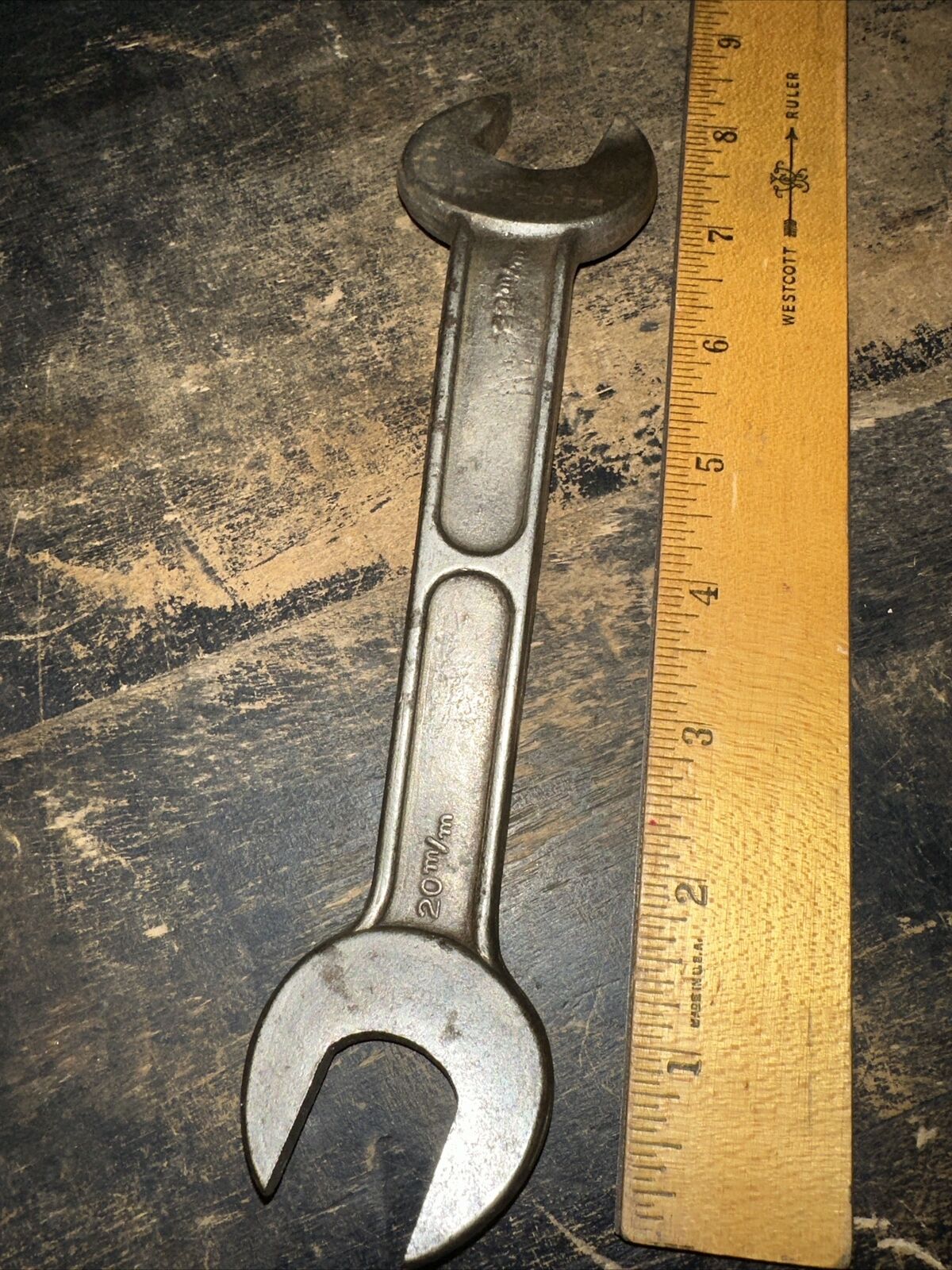 Vintage Hy-Bar Offset (Open End Wrench) 25/32 & 7/8” USA