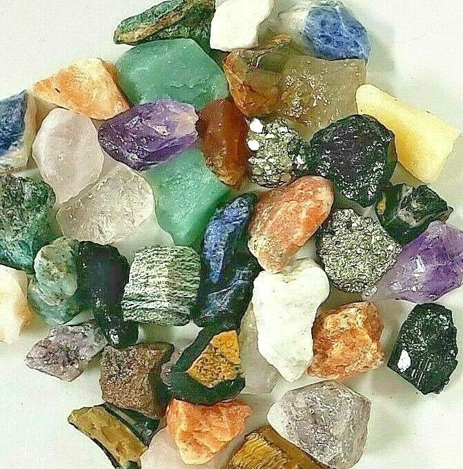 1/4 lb Crafters Mix Lots Gems Crystals Natural Mineral Specimens