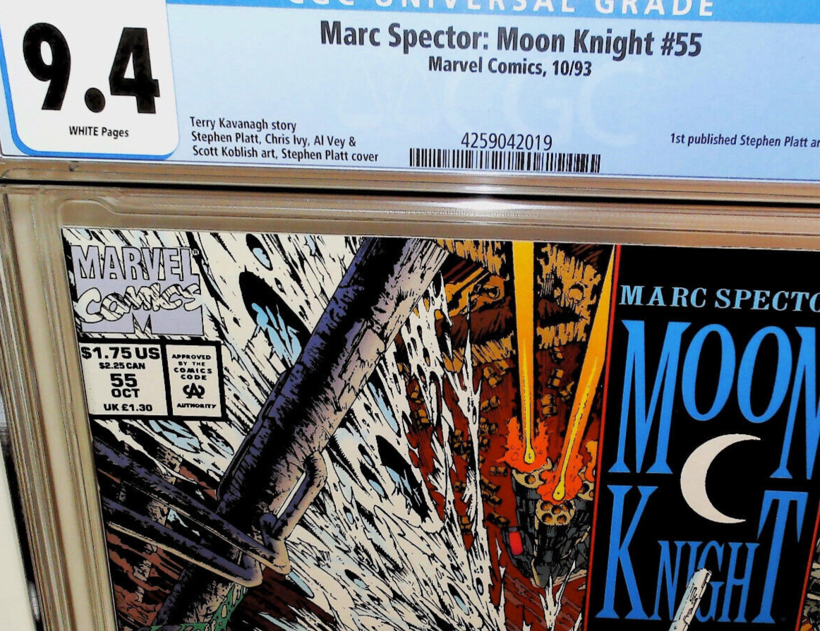 Marc Spector: Moon Knight #55 CGC 9.4 1st Stephen Platt Cover MARVEL 1993