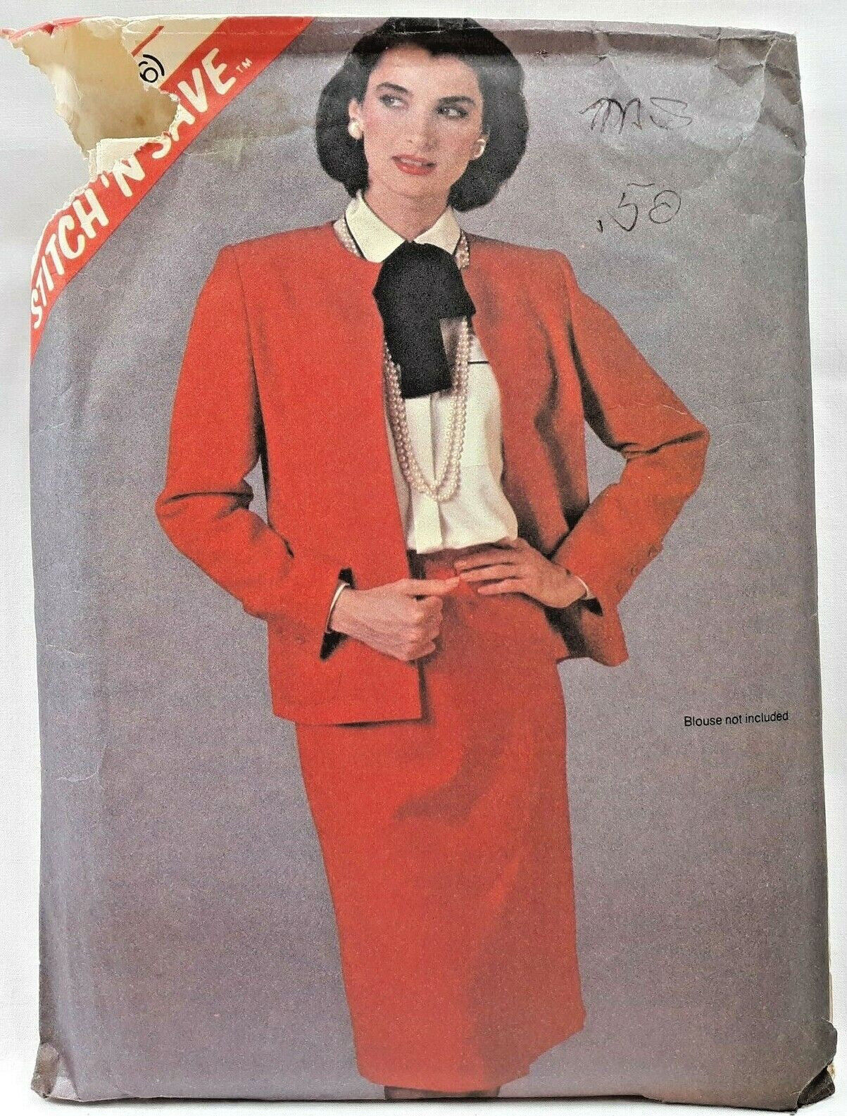 1983 McCalls Sewing Pattern 8804 Womens Jacket & Skirt Size 12-16 Vintage 8311