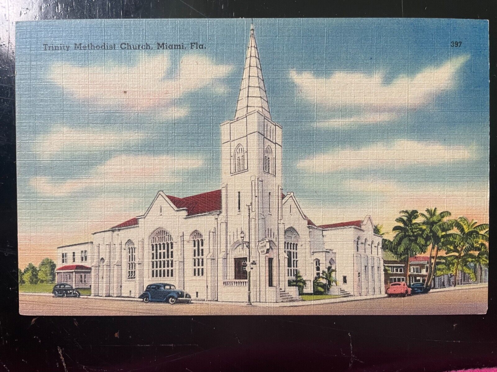 Vintage Postcard 1930-1945 Trinity Methodist Church, Miami, Florida (FL)