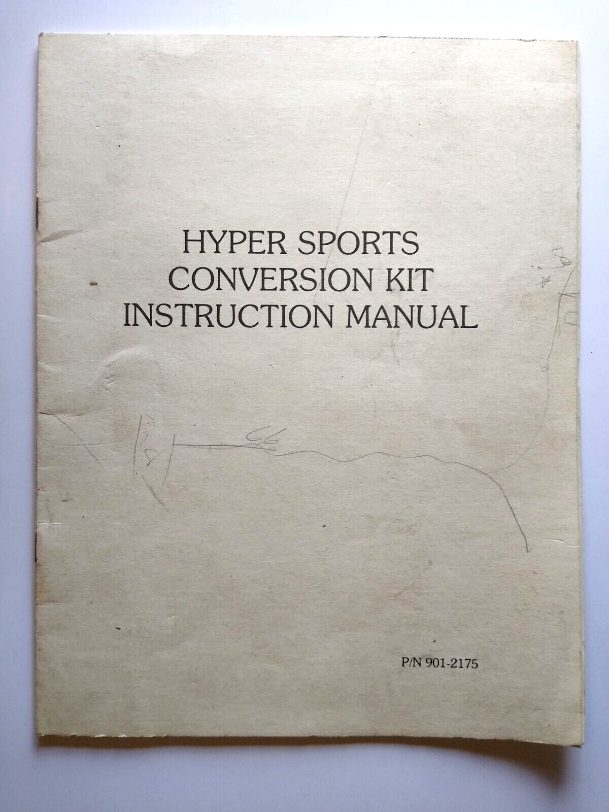 Hyper Sports Arcade Manual Original Video Game Service Repair Instructions 1984