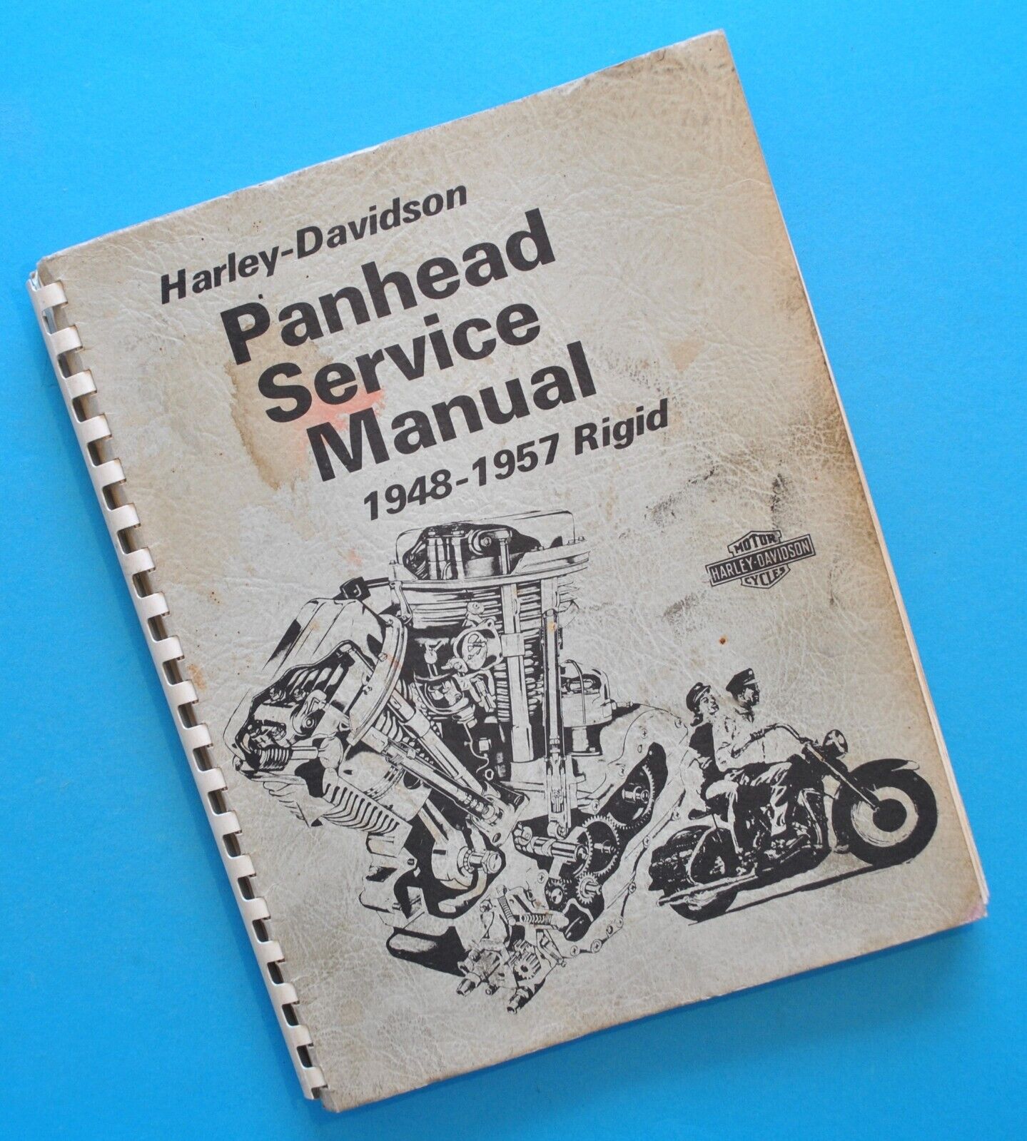 Vintage 1948-57 Harley Davidson Panhead Hydra Glide EL F FL Service Manual Book