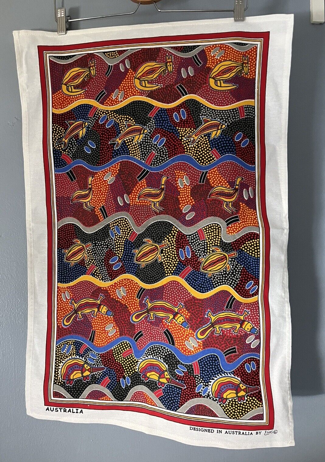 Tea Towel Australia Design by Elias Colorful 