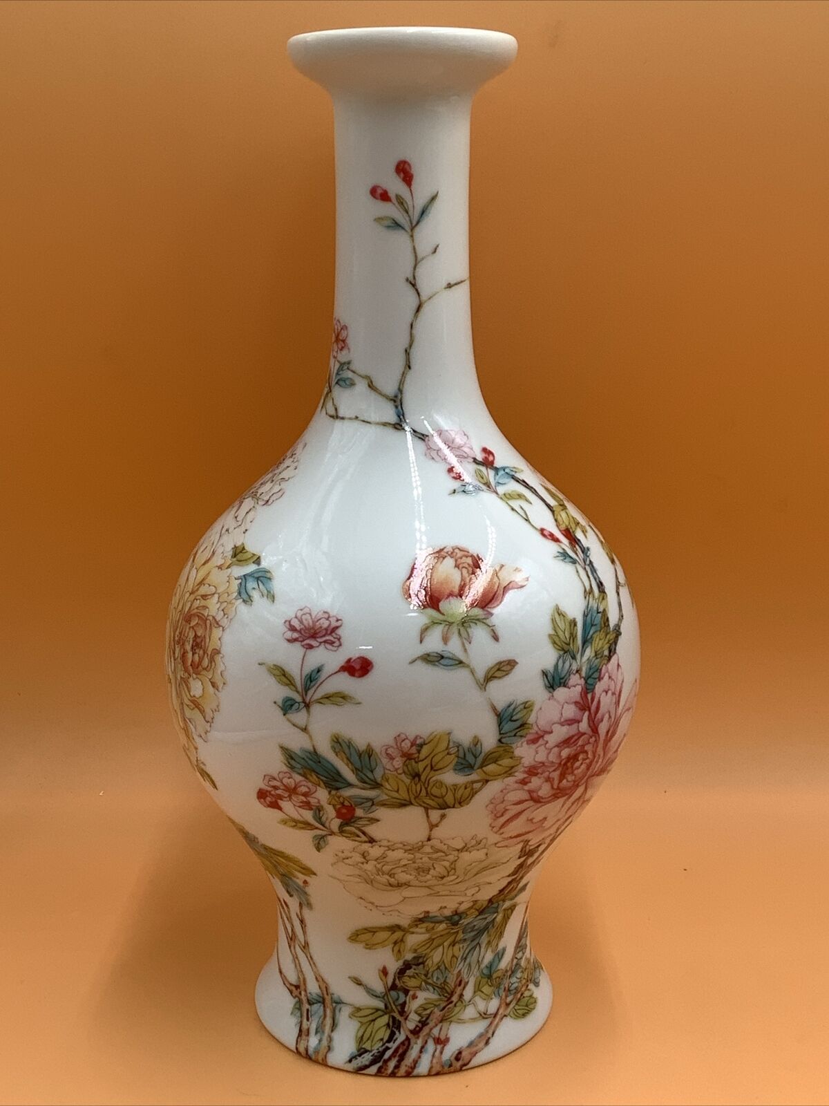 Vintage Lenox Japan Fine Porcelain Vase With Flowers - Excellent Condition