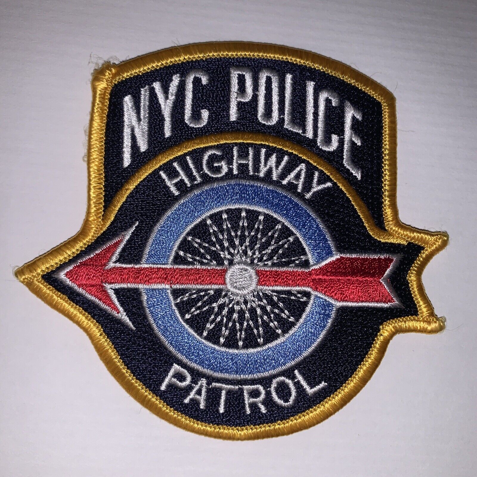 NYC POLICE PATROL New York NY PATCH Arrow & Wheel