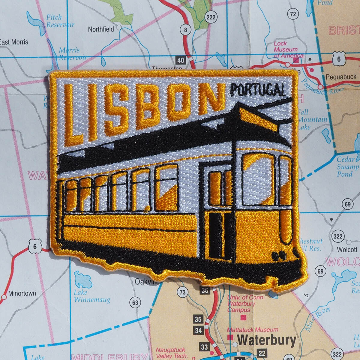 Lisbon Iron on Travel Patch - Great Souvenir or Gift for travellers