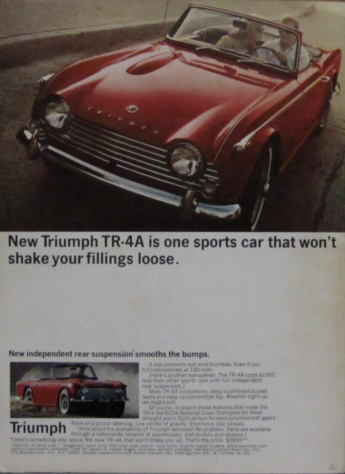 1966 Triumph TR-4A Ad