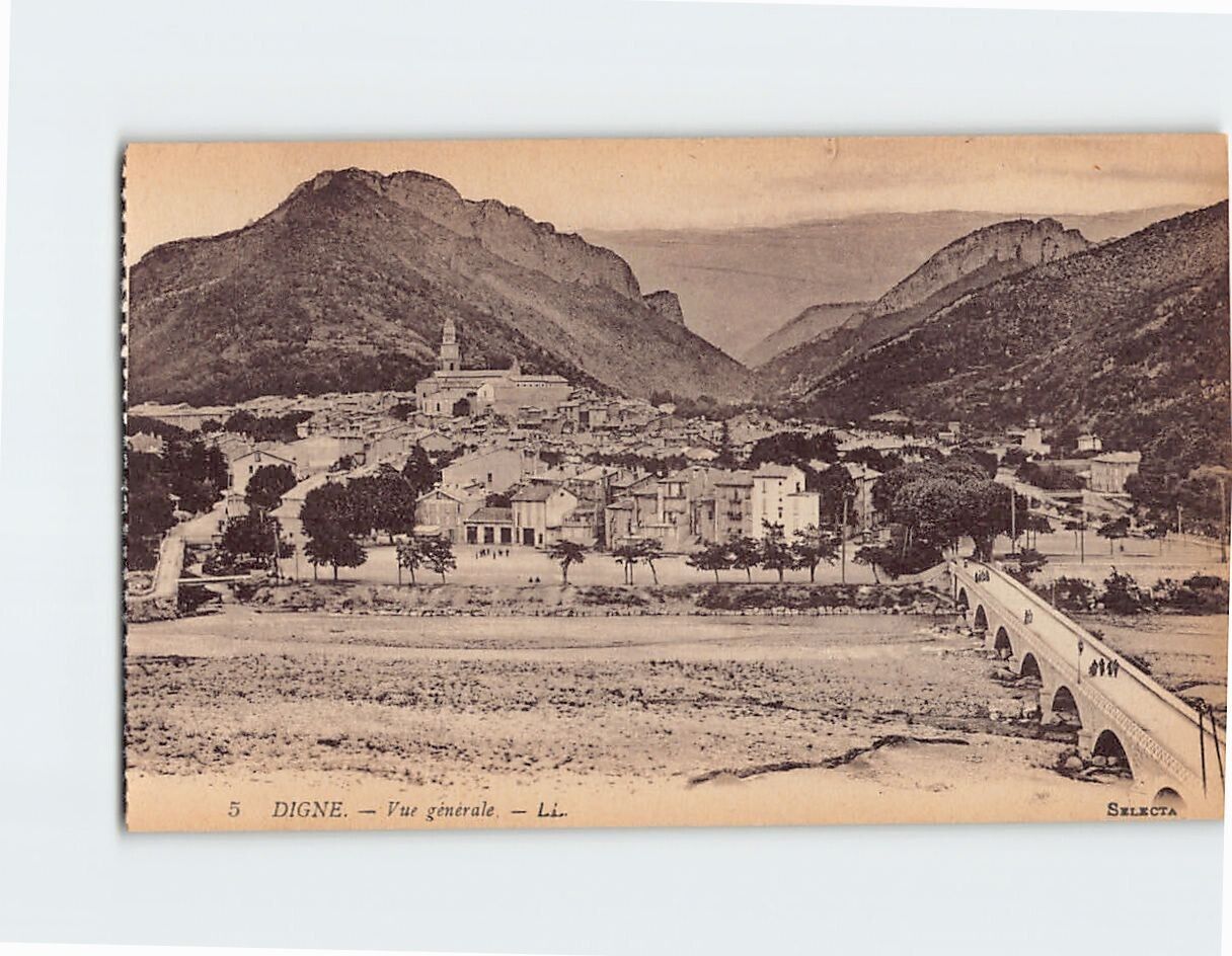 Postcard General View Digne France