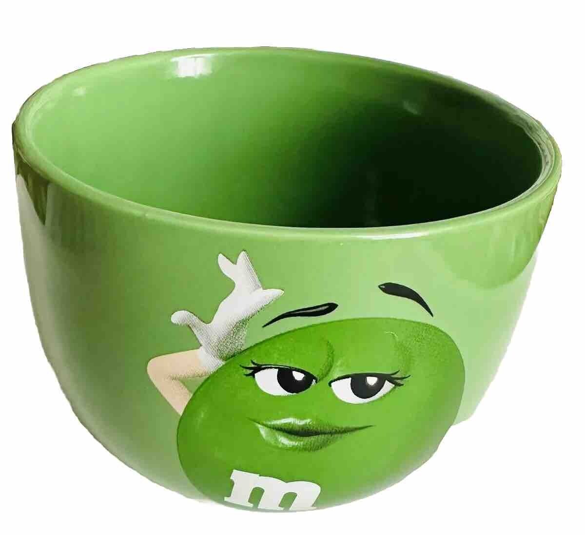 Pre-owned Green M&M Small Candy Bowl Mars 2021