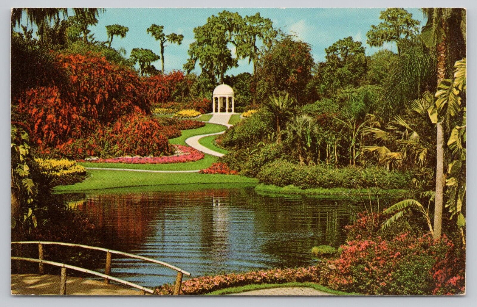 Postcard Gazebo at Florida's Cypress Gardens, America's Tropical Wonderland