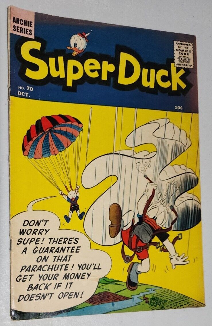 Super Duck No.70 1956 Silver Age Comic Book VG Condition