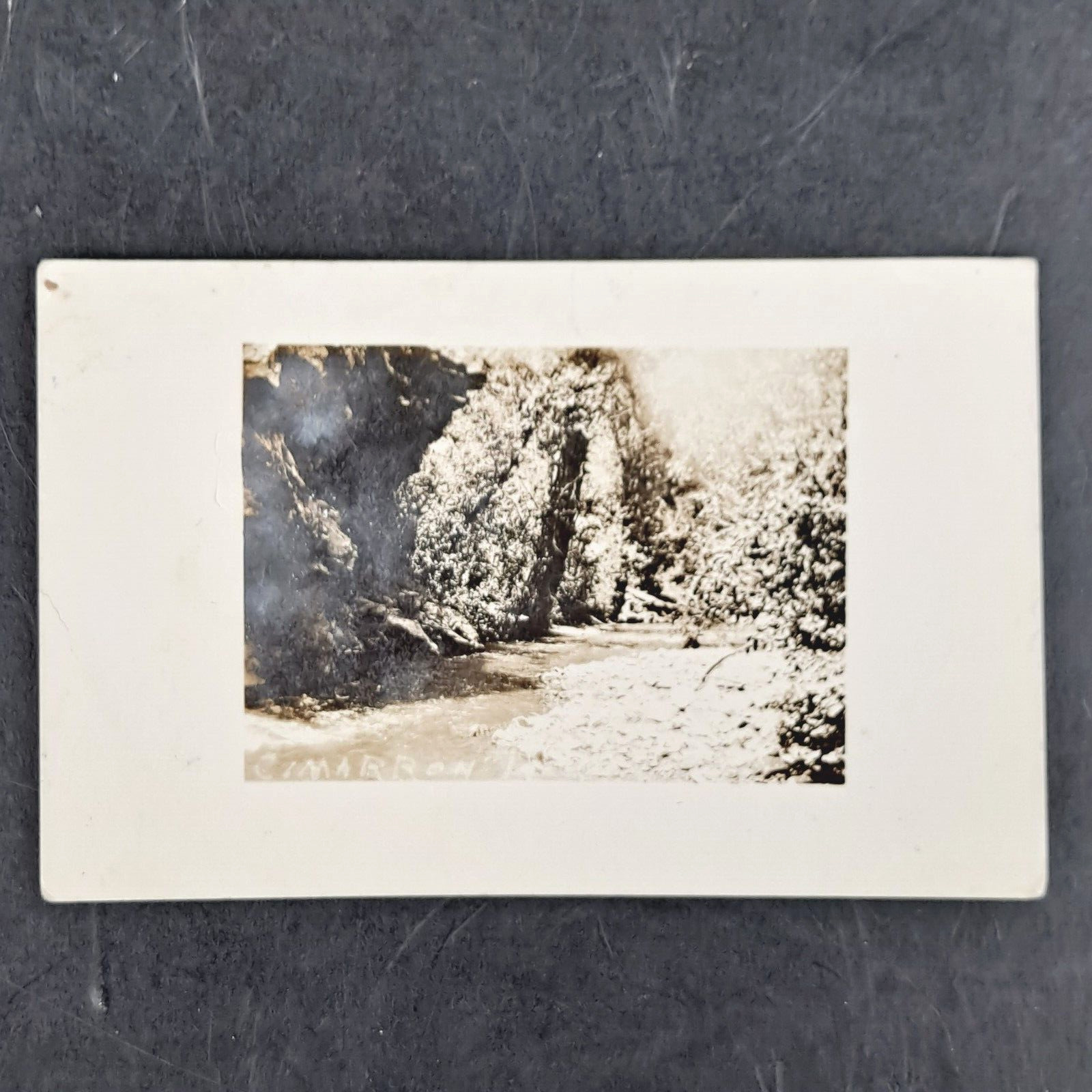 VINTAGE 1930\'S REAL PHOTO POST CARD CIMARRON RIVER, NM RPPC POSTCARD - UNPOSTED