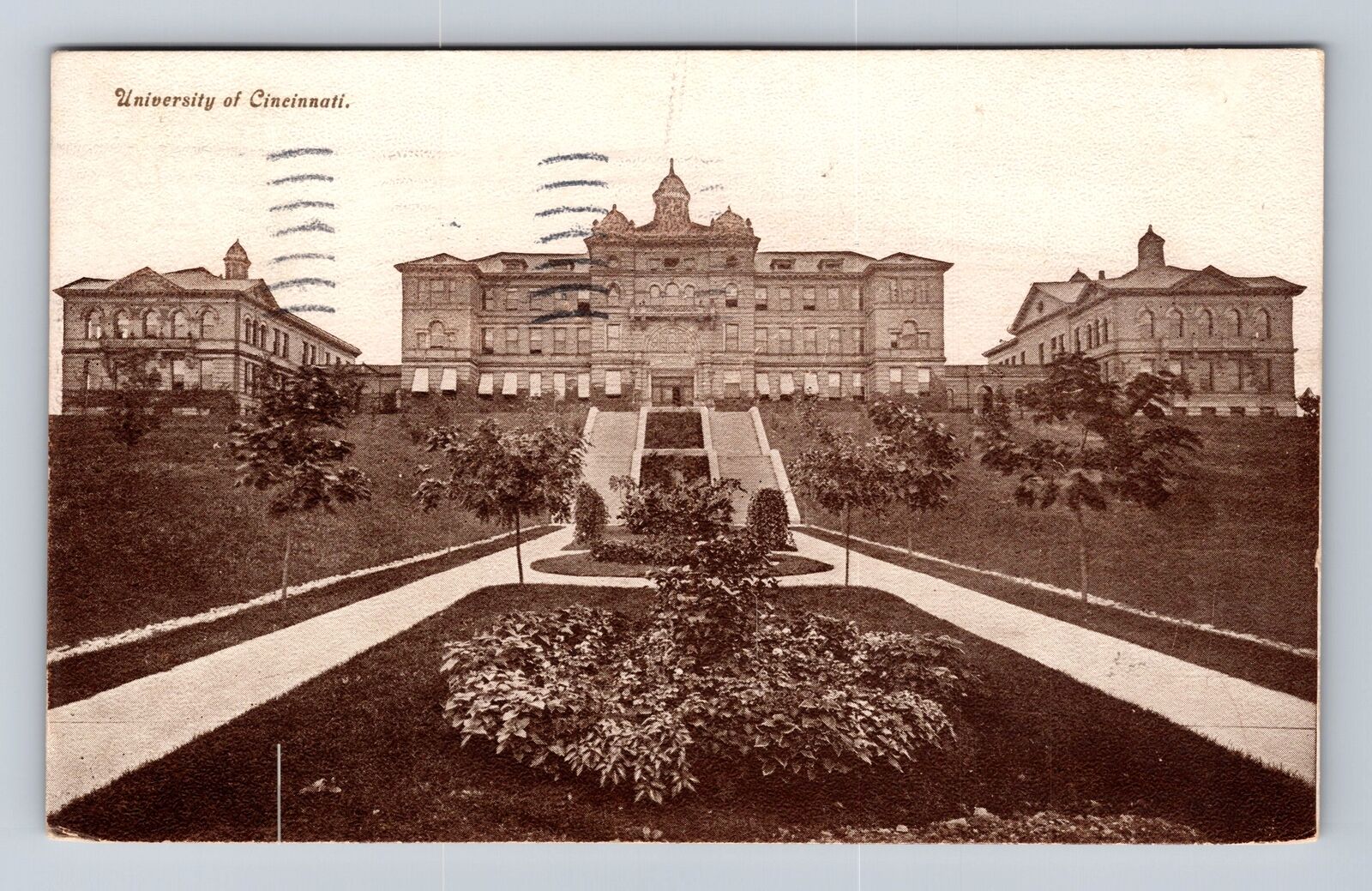 Cincinnati OH-Ohio, Panoramic University of Cincinnati, Vintage c1909 Postcard