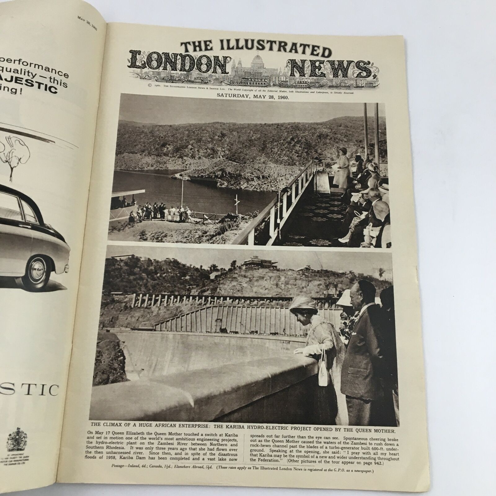 The Illustrated London News May 28 1960 The Kariba Hydro-Electric Project