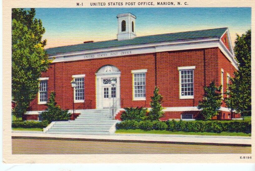 U.S. Post Office, Marion, North Carolina, 3.5x5.5\