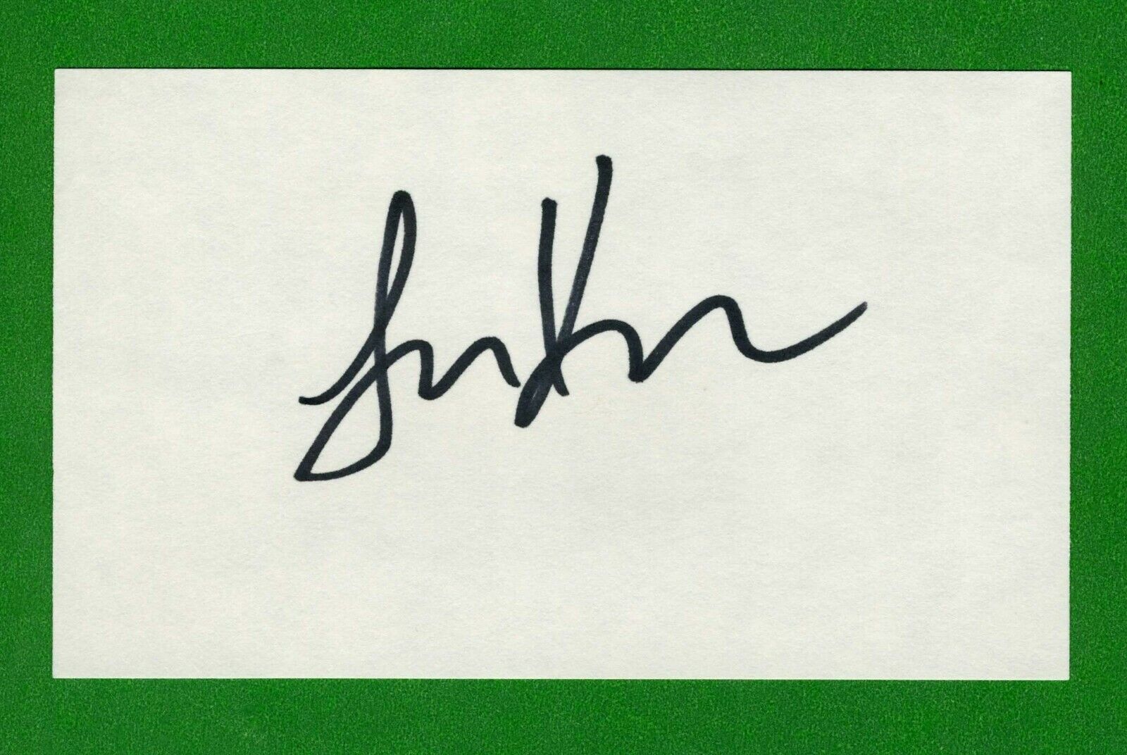 Larry King (DECEASED) Reporter/Newscaster/Host signed 3x5 Index Card C11805