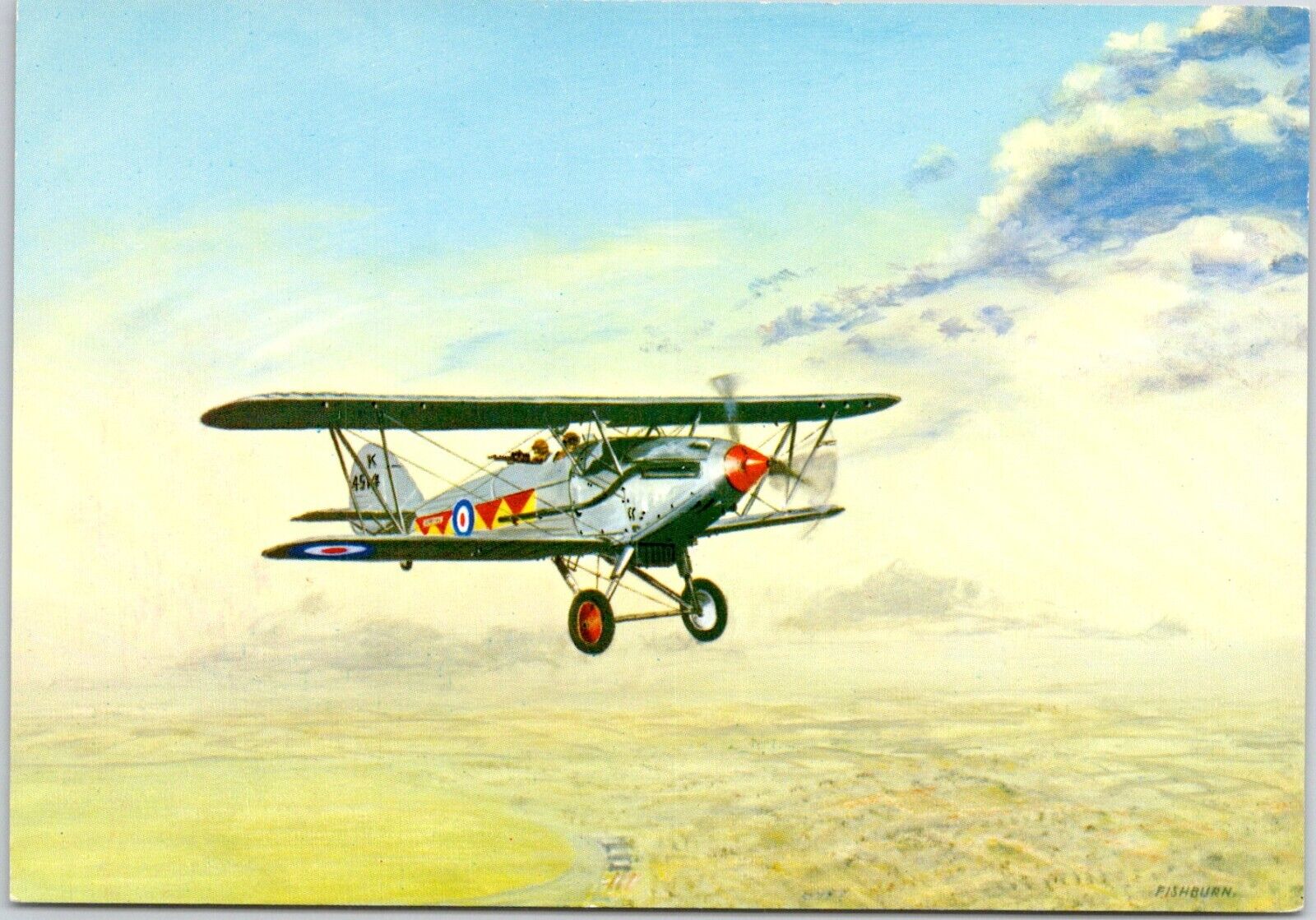 Hawker Demon No. 604 Squadron R.A.F. Postcard