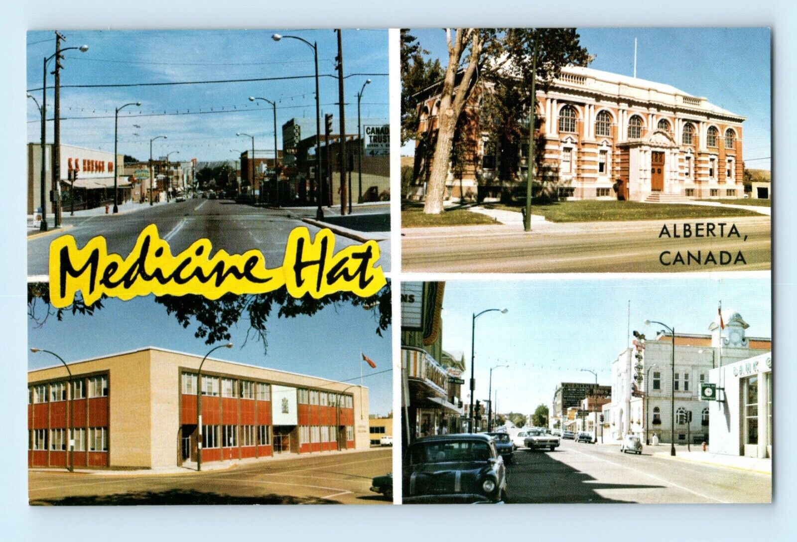 Located South Saskatchewan River Medicine Hat Alberta Canada 1960s Postcard C2