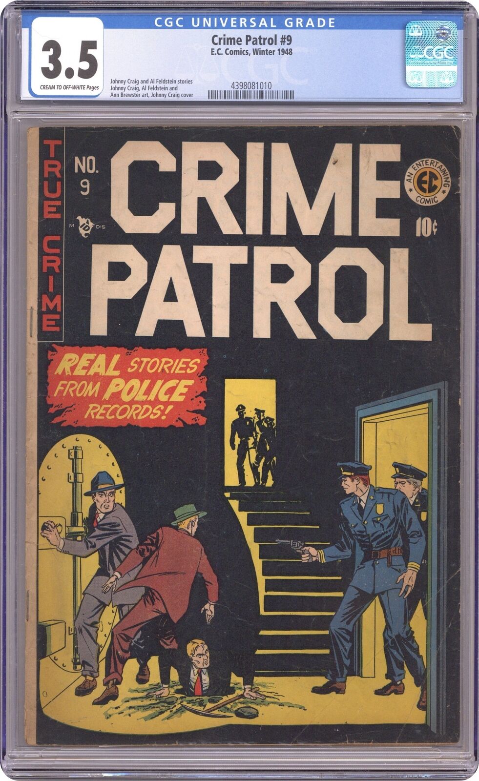 Crime Patrol #9 CGC 3.5 1948 4398081010