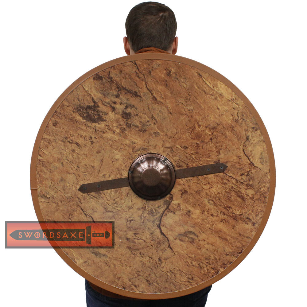 Huge 30 Inches Handcrafted Viking Norse Age Legacy Battle Round Medieval Shield