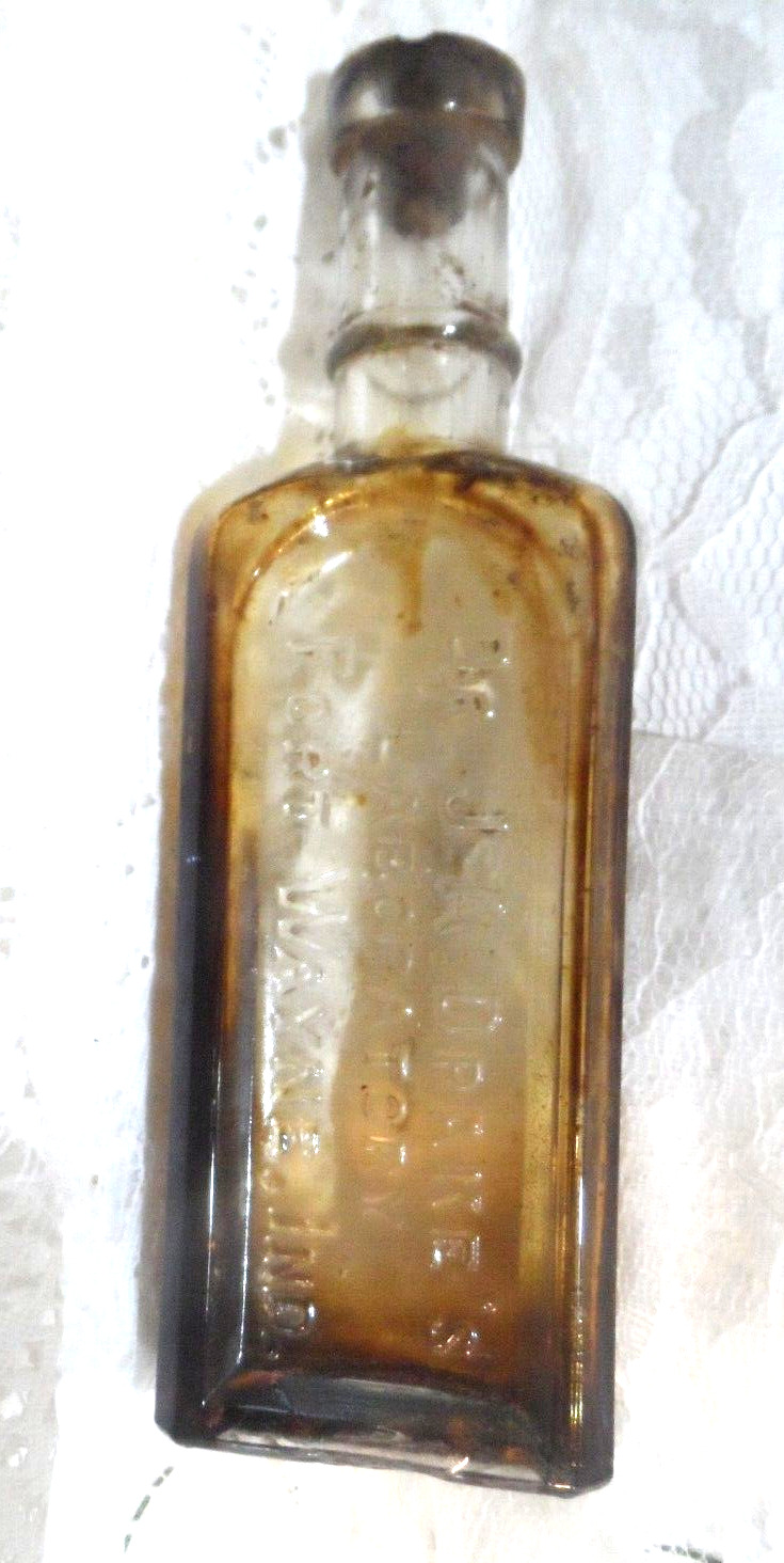 Antique Medicine Bottle - Dr. J.A. Drake\'s Laboratory  - Fort Wayne, Ind.