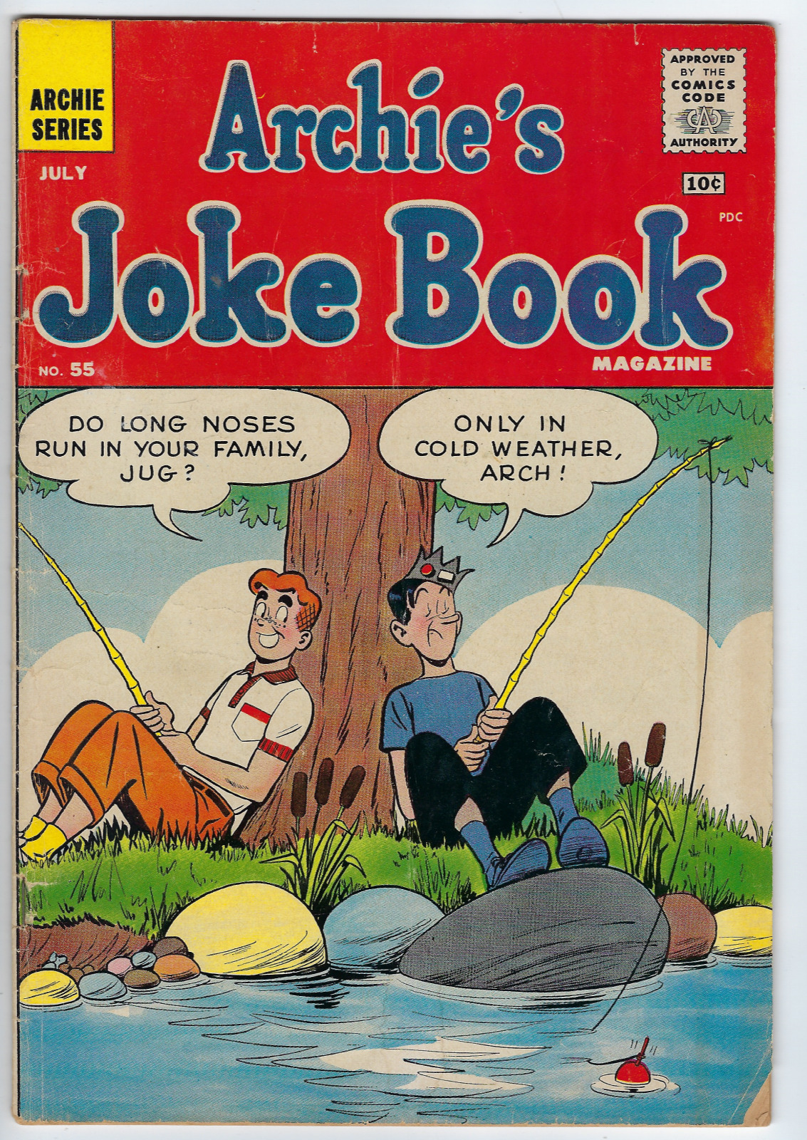 Archie\'s Joke Book Magazine 55 1961 VG 4.0 Veronica Jughead Gone Fishing Puzzles