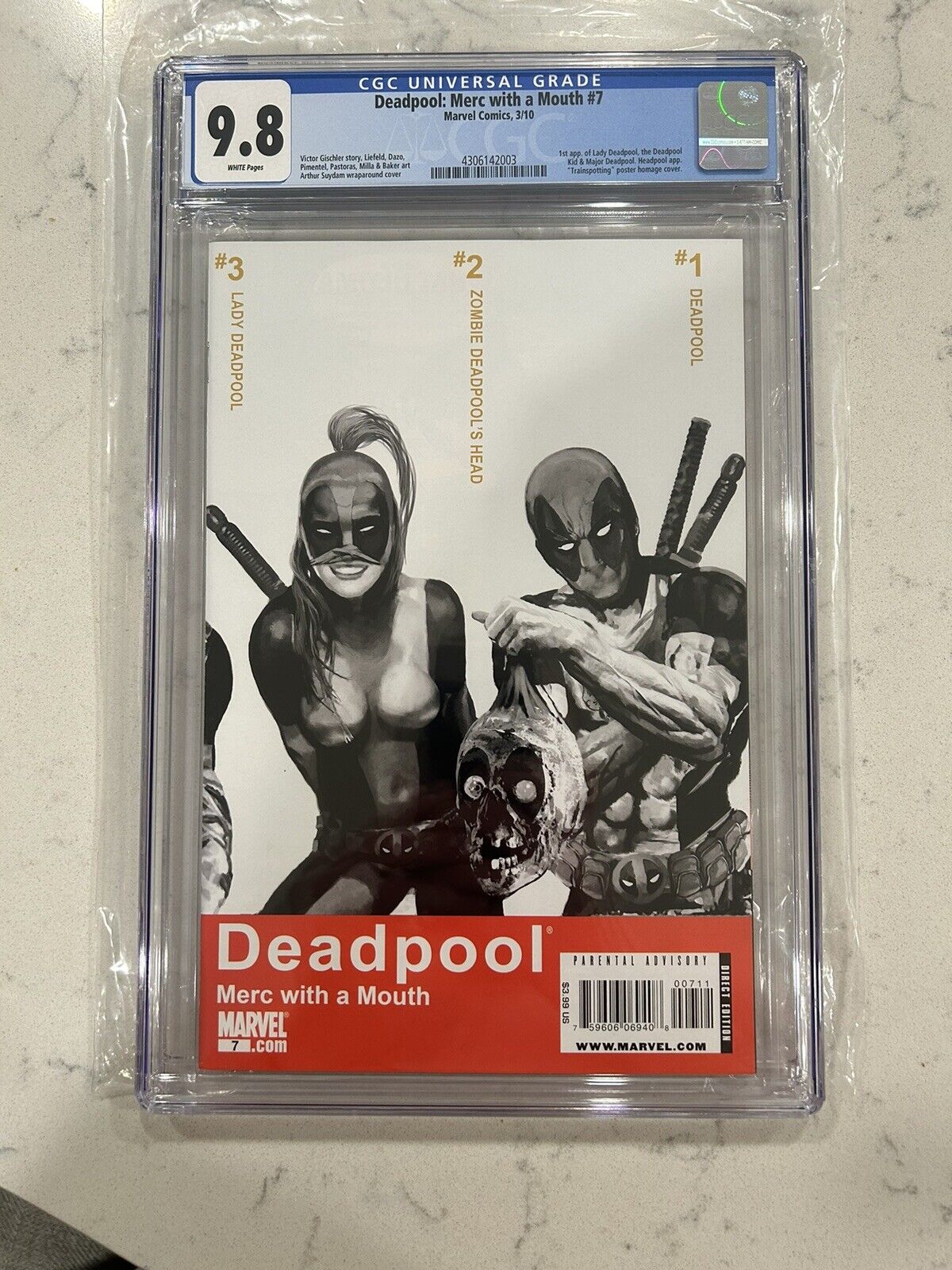 Deadpool : Merc with a Mouth 7 CGC 9.8 (1st Print) - 1st Lady Deadpool