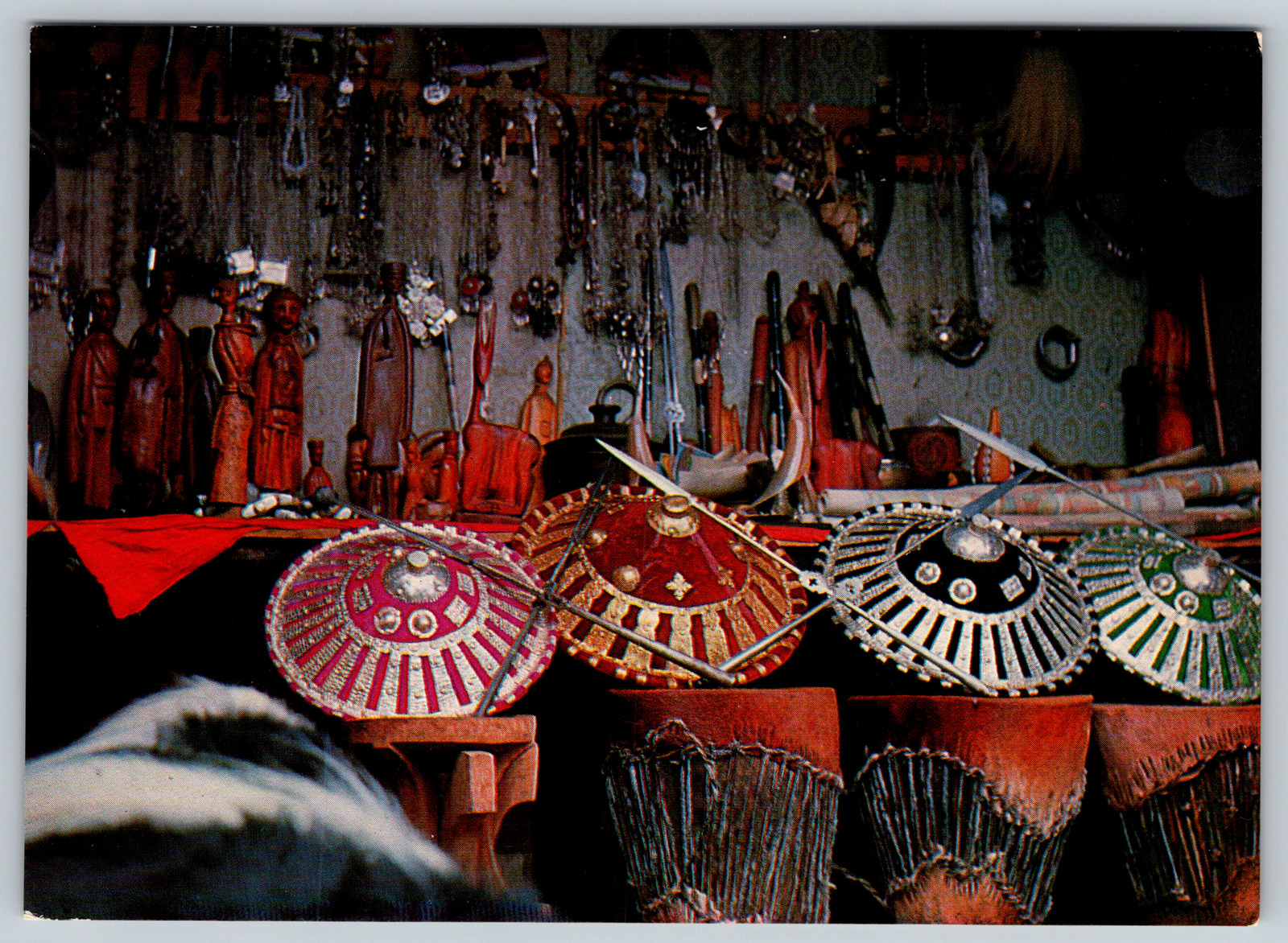 c1970s Handcrafted Goods Addis Ababa\'s Market Ethiopia Spears Vintage Postcard